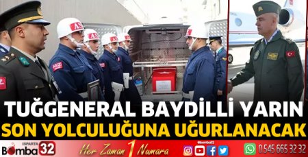 Tuğgeneral Baydilli yarın son yolculuğuna uğurlanacak