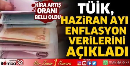 TÜİK, haziran ayı enflasyon verilerini açıkladı