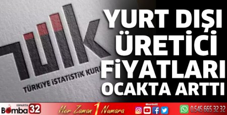 TÜİK: Yurt dışı üretici fiyatları ocakta arttı