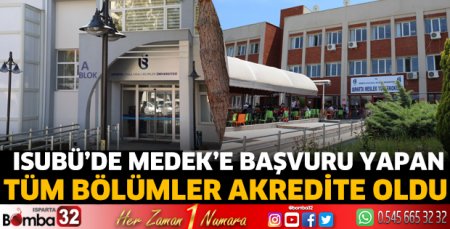 Tüm bölümler akredite oldu