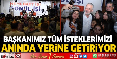 Tüm isteklerimiz anında yerine getiriliyor