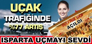 Tüm uçak trafiğinde yüzde 77 artış