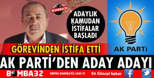 TUNCAY TÜLEMEN AK PARTİ'DEN ADAY ADAYI OLDU