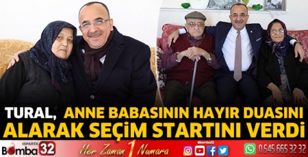 Tural anne babasının hayır duasını alarak seçim startını verdi 