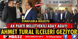 TURAL, EĞİRDİR AK PARTİ İLÇE BAŞKANLIĞINI ZİYARET ETTİ