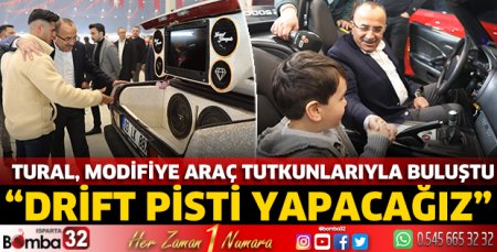 Tural, modifiye araç tutkunlarıyla buluştu