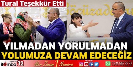 Tural teşekkür etti