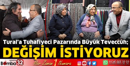 Tural’a tuhafiyeci pazarında büyük teveccüh