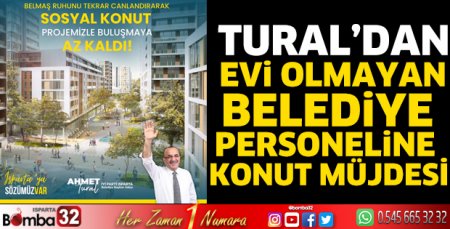 Tural’dan evi olmayan belediye personeline konut müjdesi
