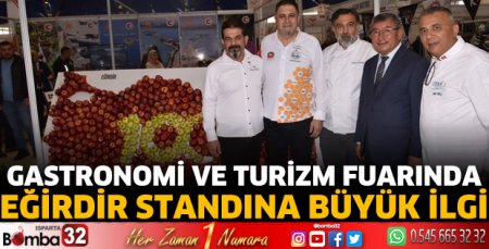 Turizm ve Gastronomi Fuarında Eğirdir standına büyük ilgi