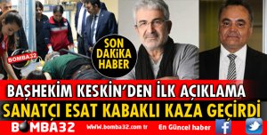 TÜRK HALK MÜZİĞİ SANATÇISI KABAKLI KAZA GEÇİRDİ