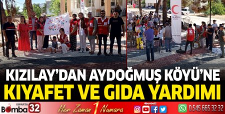 Türk Kızılay'dan Aydoğmuş Köyü'ne Kıyafet ve Gıda Yardımı