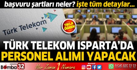 Türk Telekom Isparta'da personel alımı yapacak
