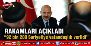 TÜRK VATANDAŞLIĞI VERİLEN SURİYELİ SAYISI AÇIKLANDI