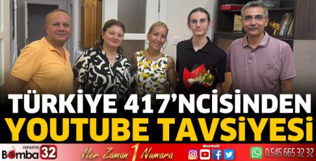 Türkiye 417’ncisinden YouTube tavsiyesi 