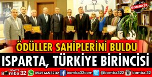 TÜRKİYE BİRİNCİSİ ISPARTA OLDU