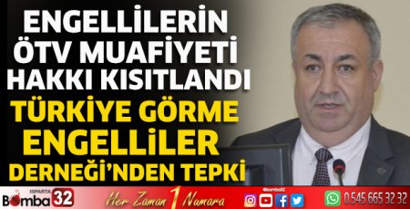 Türkiye Görme Engelliler Derneği’nden tepki