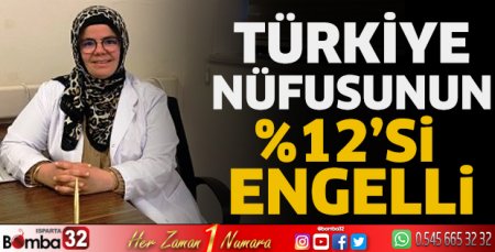 Türkiye nüfusunun yüzde 12’si engelli