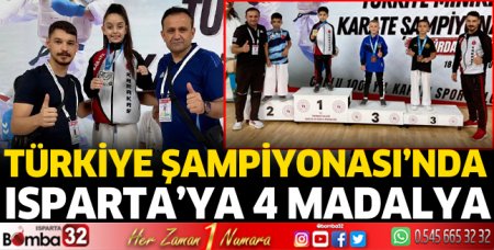 Türkiye Şampiyonası'nda 4 madalya