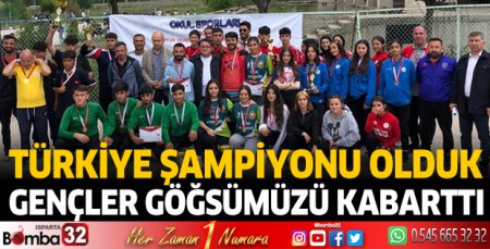 Türkiye şampiyonu olduk