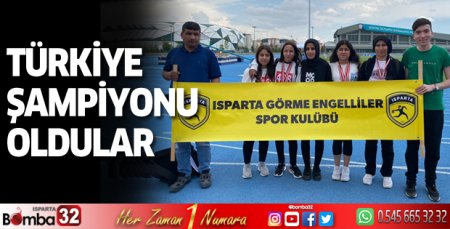 Türkiye şampiyonu oldular