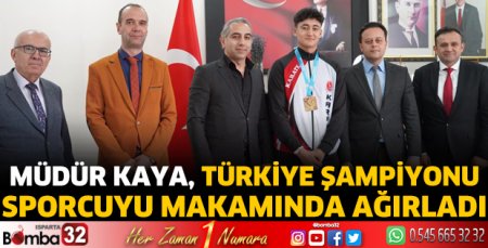 Türkiye şampiyonunu makamında ağırladı