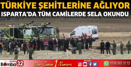 Türkiye şehitlerine ağlıyor