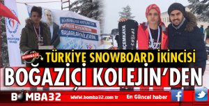 TÜRKİYE SNOWBOARD İKİNCİSİ BOĞAZİÇİ KOLEJİNDEN