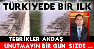 TÜRKİYEDE BİR İLK