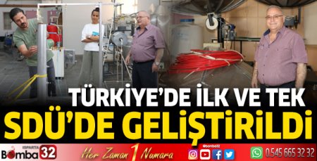 Türkiye'de ilk ve tek... SDÜ'de geliştirildi!