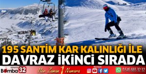 Türkiye'nin en karlı zirveleri Kartalkaya ile Davraz