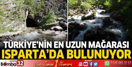 Türkiye'nin en uzun mağarası Isparta'da bulunuyor