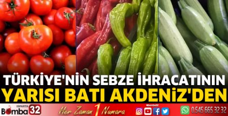 Türkiye'nin yılın ilk yarısındaki sebze ihracatı arttı