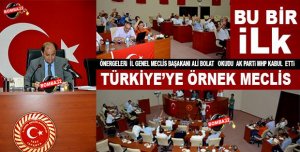TÜRKİYE'YE ÖRNEK MECLİS 
