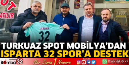 Turkuaz Spot Mobilya’dan Isparta 32 Spor’a destek