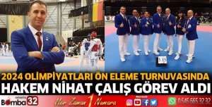Turnuvada hakem Nihat Çalış görev aldı