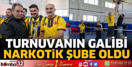 Turnuvanın galibi Narkotik Şube oldu