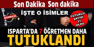 TUTUKLANAN ÖĞRETMEN SAYISI 21 OLDU