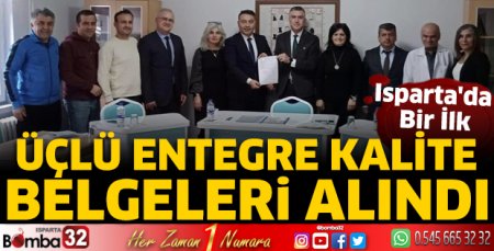 Üçlü Entegre Kalite Belgeleri alındı