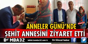 UÇMAN ŞEHİT ANNESİNİ ZİYARET ETTİ