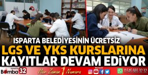 Ücretsiz LGS ve YKS kurslarına kayıtlar devam ediyor