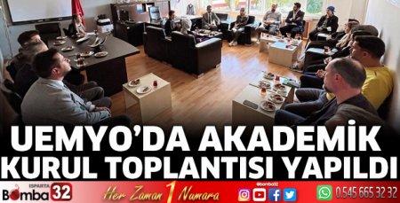 UEMYO’da Akademik Kurul Toplantısı yapıldı