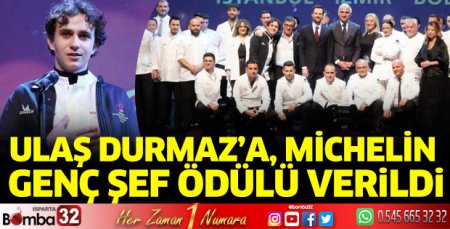 Ulaş Durmaz’a Michelin Genç Şef Ödülü
