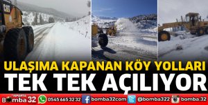 ULAŞIMA KAPANAN KÖY YOLLARINA ANINDA MÜDAHALE