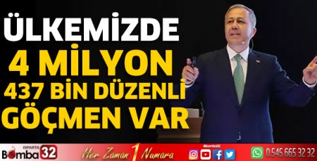 Ülkemizde 4 milyon 437 bin düzenli göçmen var