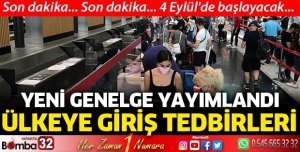 Ülkeye Giriş Tedbirleri konulu genelge