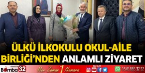 Ülkü İlkokulu Okul-Aile Birliği’nden Anlamlı Ziyaret