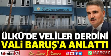 Ülkü Okul Aile Birliği üyeleri Vali Baruş'a gitti