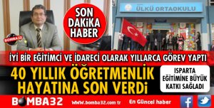 ÜLKÜ ORTAOKULU MÜDÜRÜ HALİL YURTERİ EMEKLİLİĞE AYRILDI