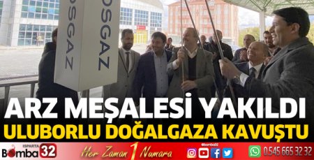 Uluborlu doğalgaza kavuştu